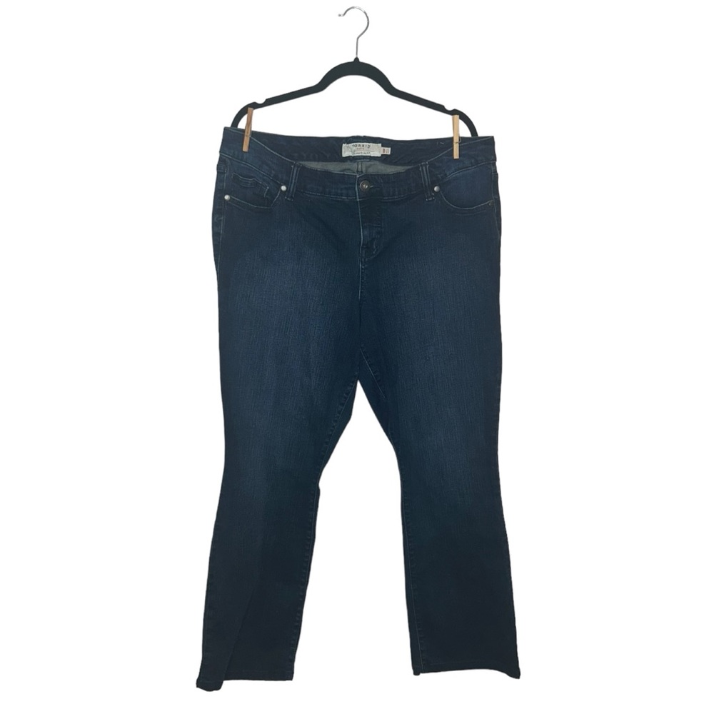 TORRID Jeans Straight Leg Denim High Rise 18 Dark Wash